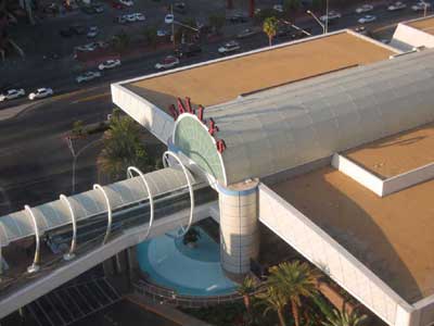 The walkway to Bally's