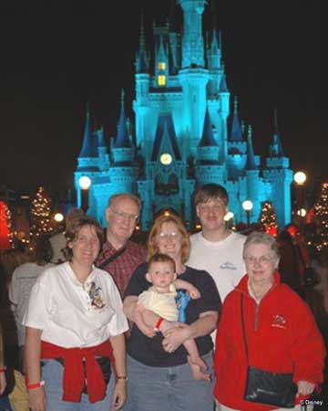 Family at the Magic Kingdom